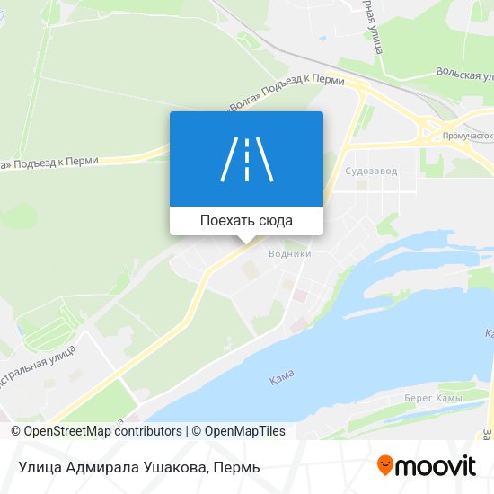 Карта Улица Адмирала Ушакова