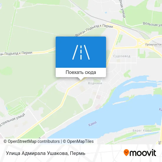 Карта Улица Адмирала Ушакова