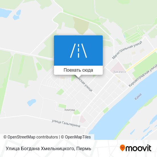 Карта Улица Богдана Хмельницкого