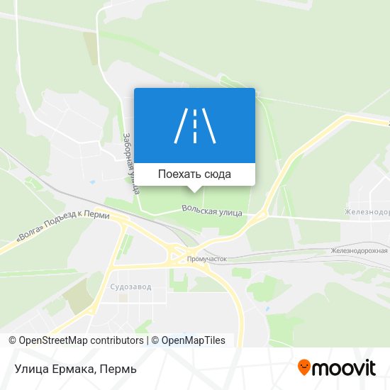 Карта Улица Ермака