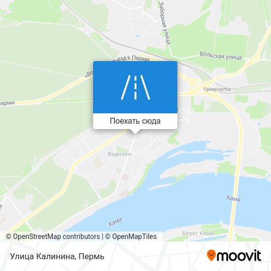 Карта Улица Калинина