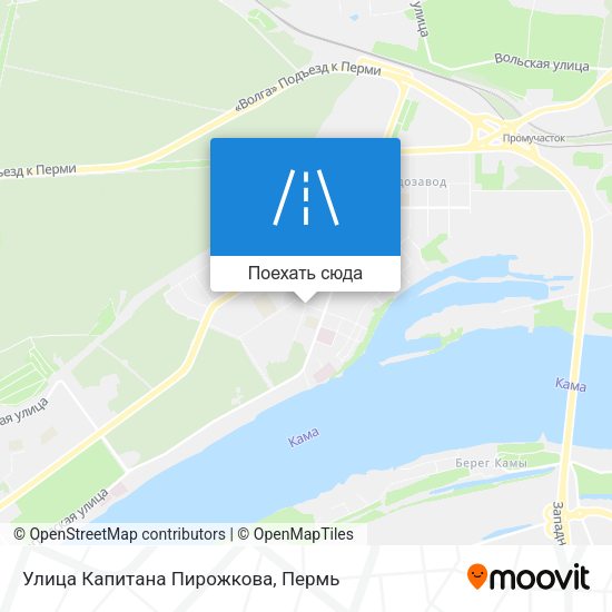 Карта Улица Капитана Пирожкова