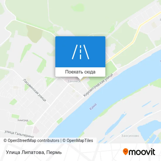 Карта Улица Липатова