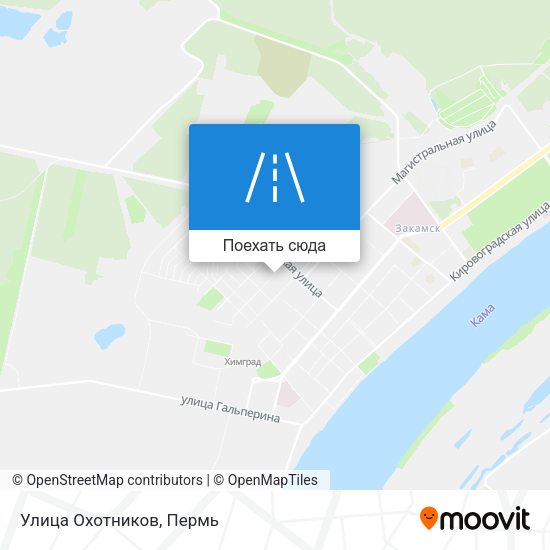 Карта Улица Охотников