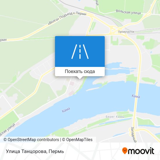 Карта Улица Танцорова