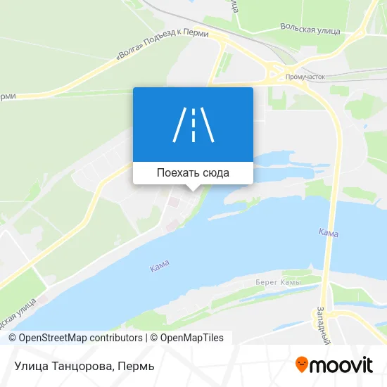 Карта Улица Танцорова