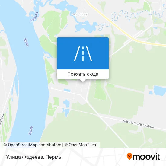 Карта Улица Фадеева