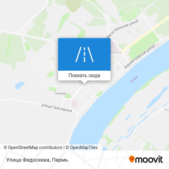 Карта Улица Федосеева