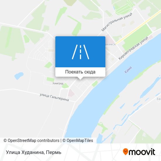 Карта Улица Худанина