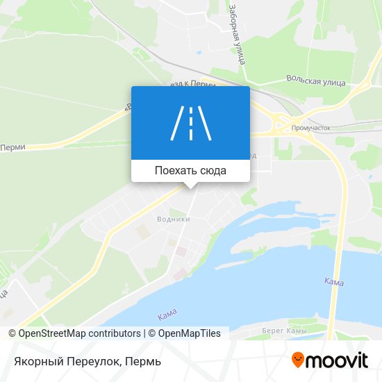 Карта Якорный Переулок