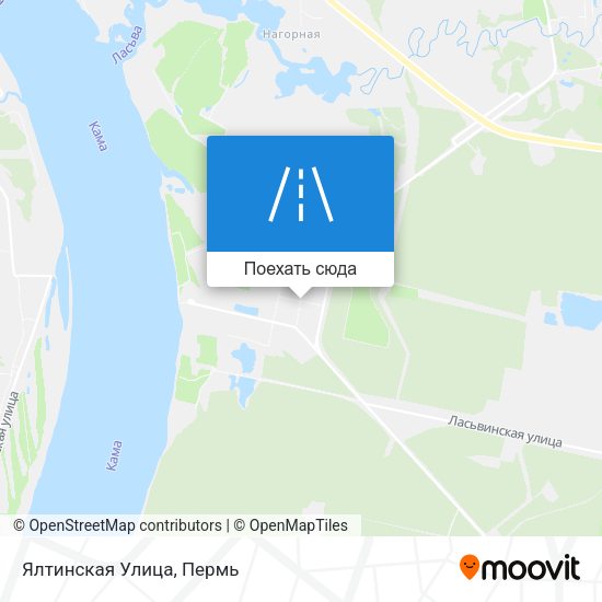 Карта Ялтинская Улица