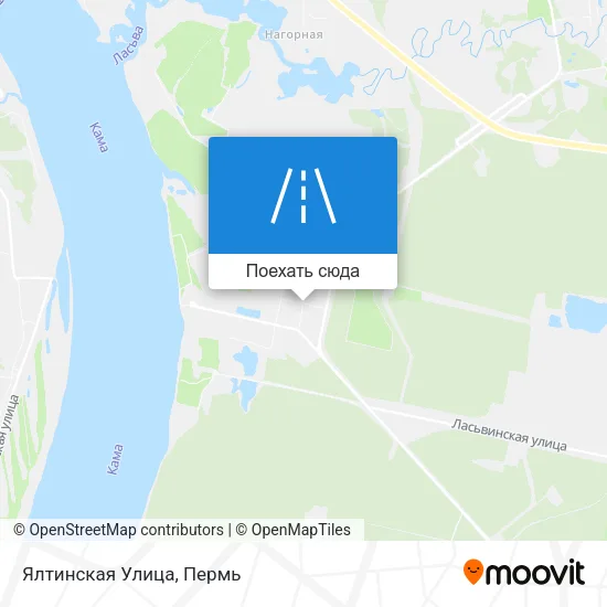 Карта Ялтинская Улица