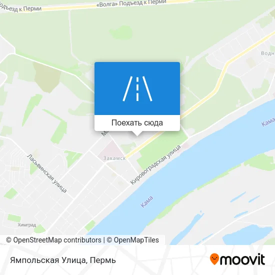 Карта Ямпольская Улица