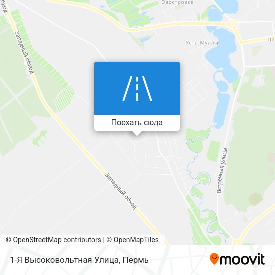 Карта 1-Я Высоковольтная Улица