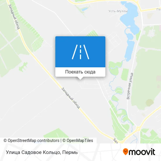 Карта Улица Садовое Кольцо