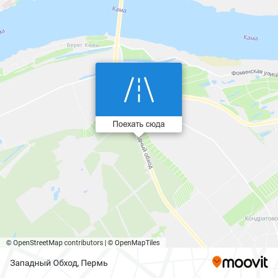 Карта Западный Обход