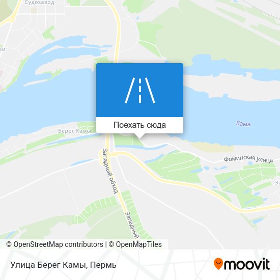 Карта Улица Берег Камы