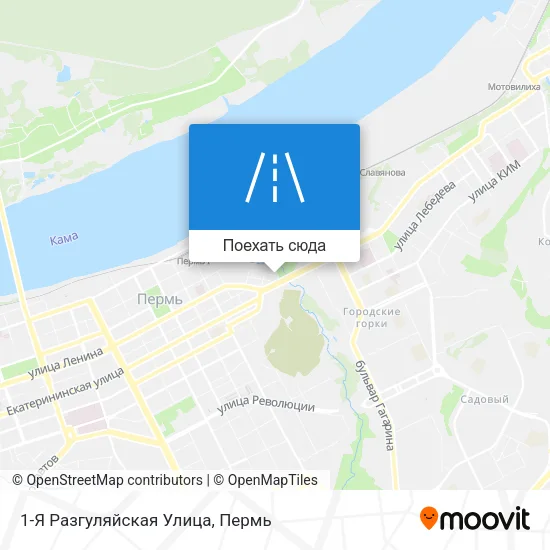 Карта 1-Я Разгуляйская Улица