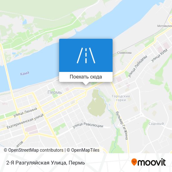 Карта 2-Я Разгуляйская Улица