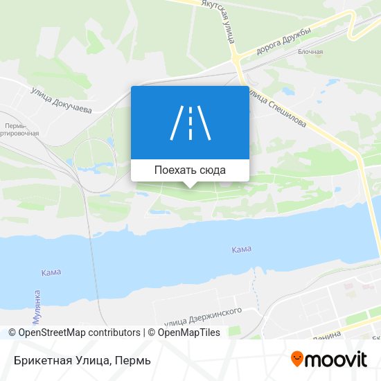 Карта Брикетная Улица
