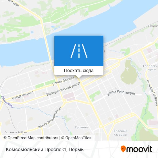 Карта Комсомольский Проспект