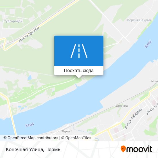 Карта Конечная Улица