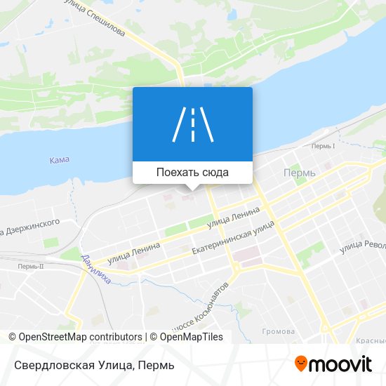 Карта Свердловская Улица