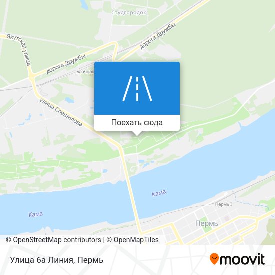 Карта Улица 6а Линия