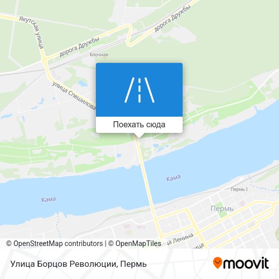 Карта Улица Борцов Революции
