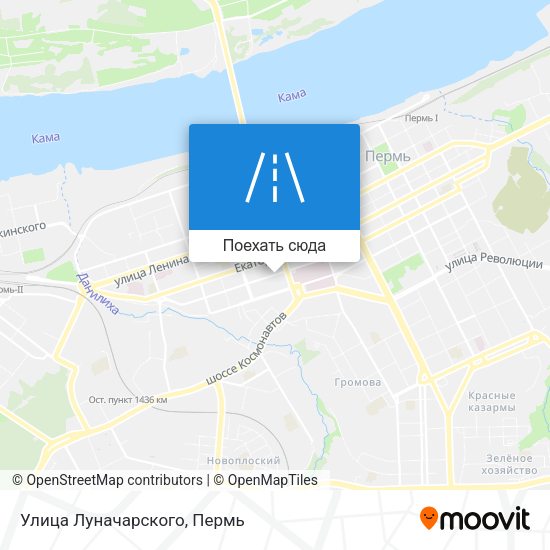 Карта Улица Луначарского