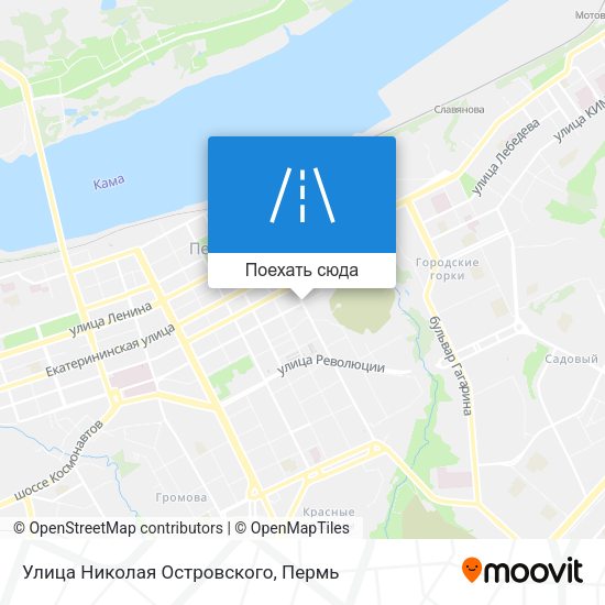 Карта Улица Николая Островского