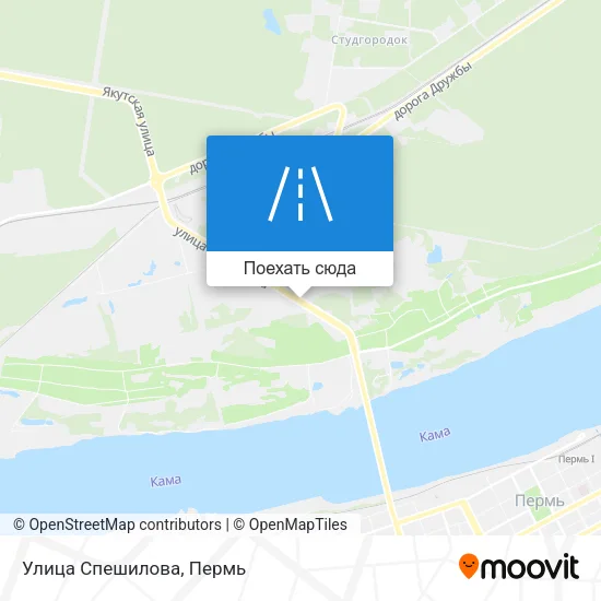 Карта Улица Спешилова