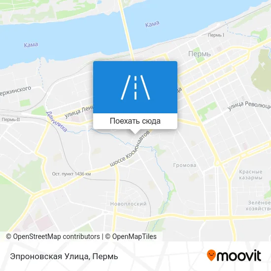 Карта Эпроновская Улица