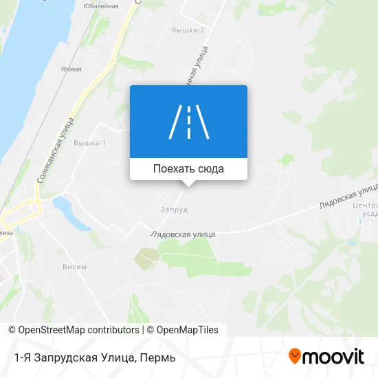 Карта 1-Я Запрудская Улица