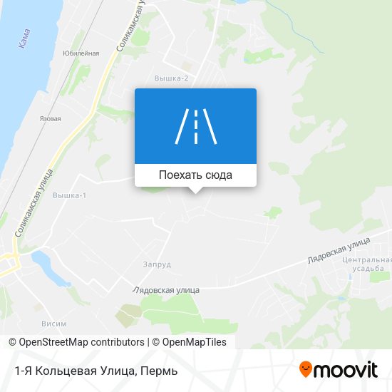 Карта 1-Я Кольцевая Улица