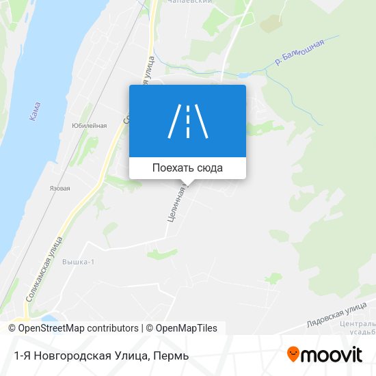 Карта 1-Я Новгородская Улица