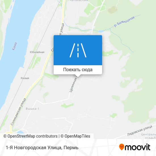 Карта 1-Я Новгородская Улица