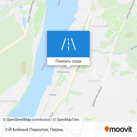 Карта 2-Й Бойный Переулок