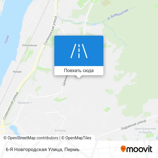 Карта 6-Я Новгородская Улица