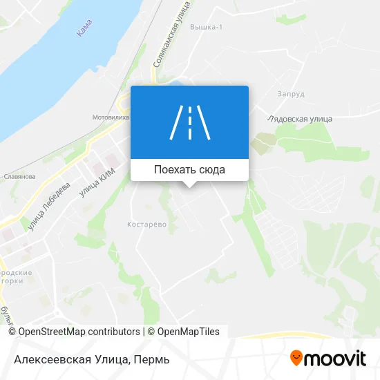 Карта Алексеевская Улица