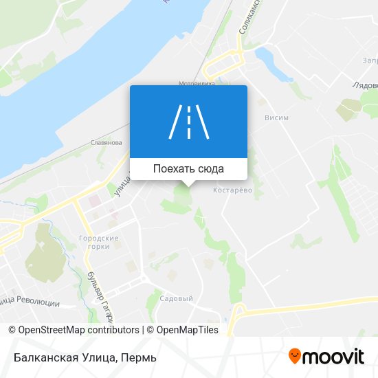 Карта Балканская Улица