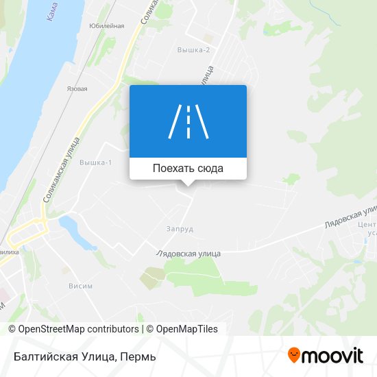 Карта Балтийская Улица