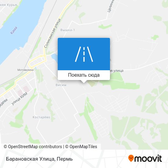Карта Барановская Улица