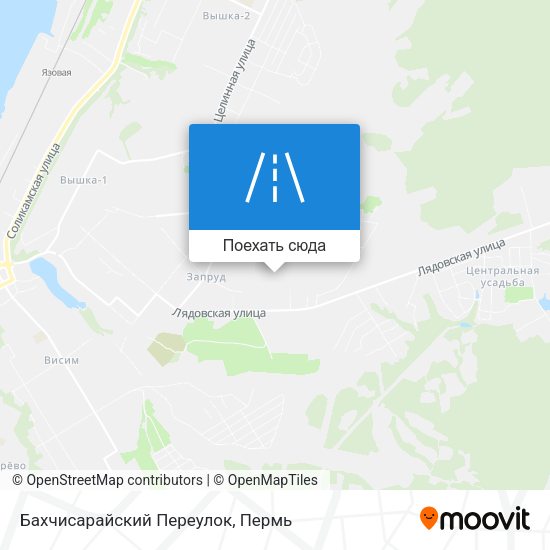 Карта Бахчисарайский Переулок