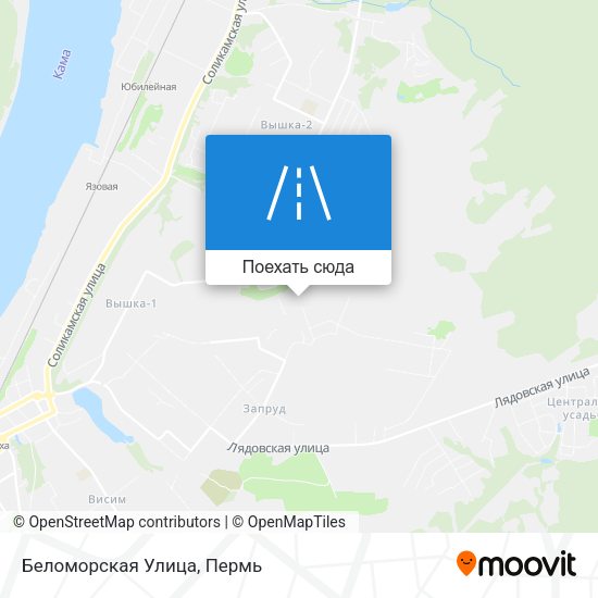 Карта Беломорская Улица