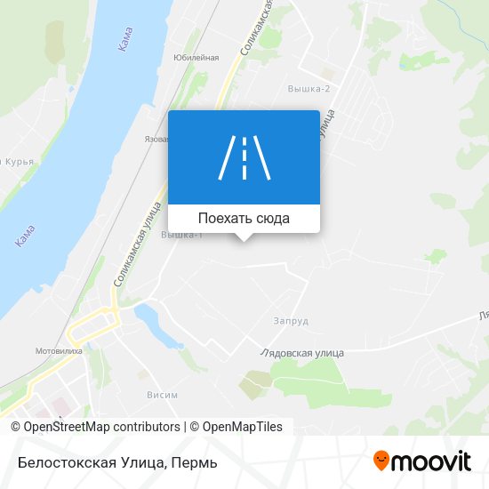 Карта Белостокская Улица