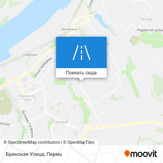 Карта Брянская Улица
