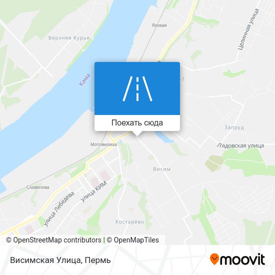 Карта Висимская Улица