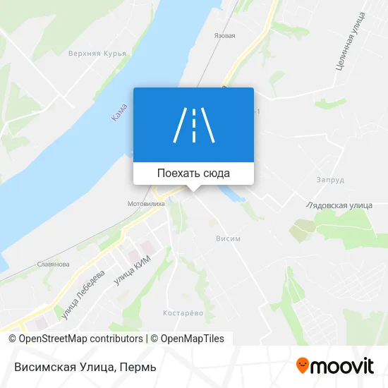 Карта Висимская Улица
