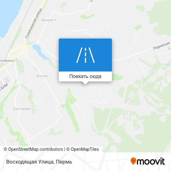 Карта Восходящая Улица